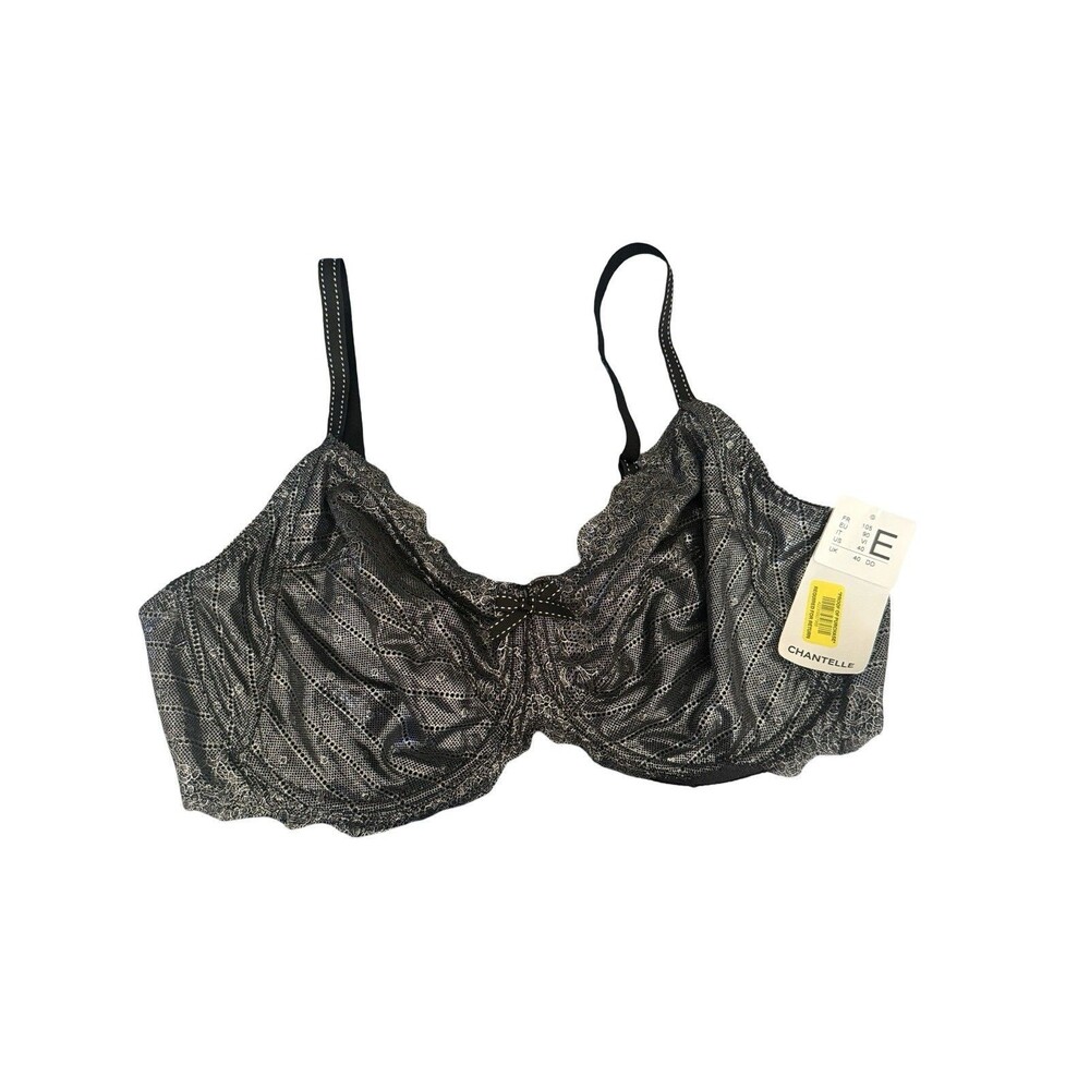 Chantelle Rive Gauche Full Coverage Unlined Bra SZ 38F  Black NEW